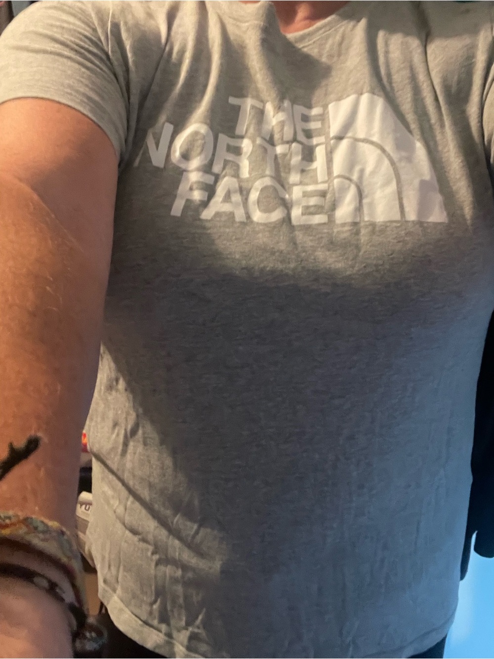 The North Face Women's Light Gray Short-Sleeve Logo Tee